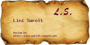 Lini Sarolt névjegykártya